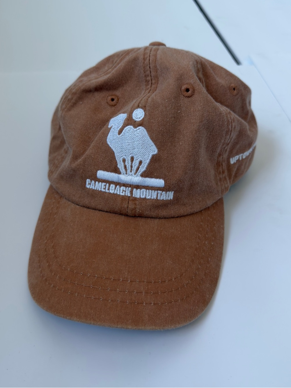 Adams Camelback Mountain Brown Baseball Cap with White Embroidery